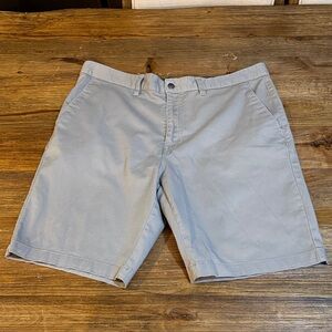 Volcom Light Gray Men's Flat Front Shorts